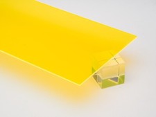 Acrylic Yellow Fluorescent Plexiglass 1/8" Thick Plastic Sheet 9097 Pick Size