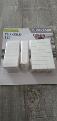 Workzone Türkeile-Set 12 teilig Weiss Türstopper Keil 