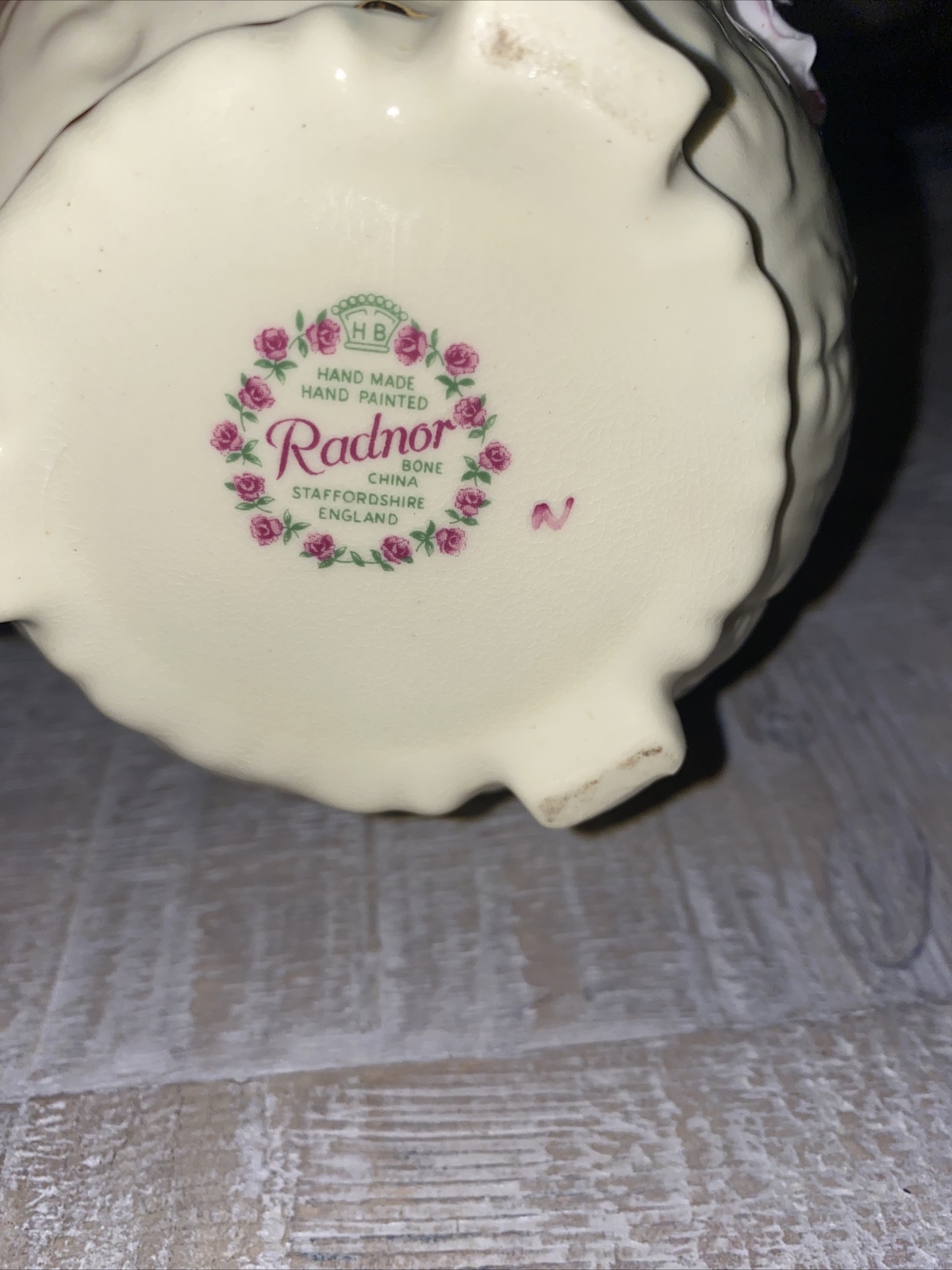 Vintage Radnor Bone China Flower Bouquet in 3Footed Bowl England eBay