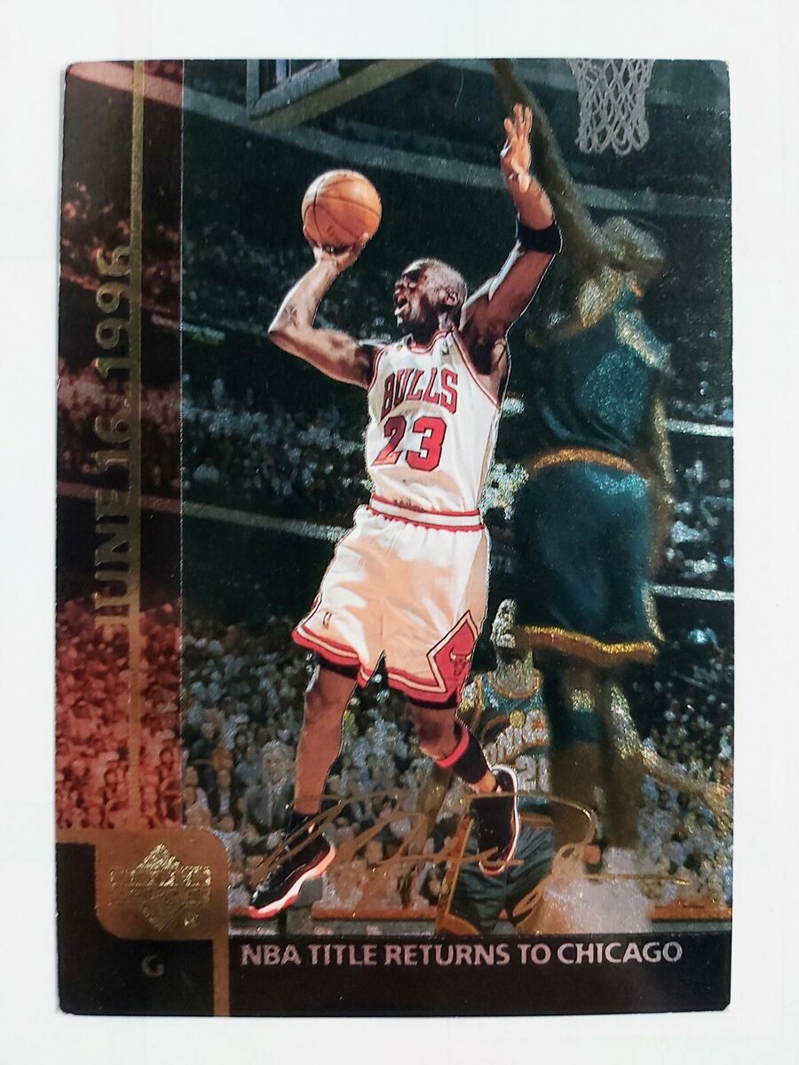 Michael Jordan UD 1996 NBA Finals NBA Title Returns To Michael Jordan UD 1996 NBA Finals NBA Title Returns To