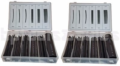 (2) 42 Pc Marine Heat Shrink Tubing Assortment Waterproof Electrical Wire 84Pcs