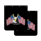 Black 24"x24"Semi Mud Flaps for Semi Truck Trailer Tractor Heavy-Duty Truck 2PCS