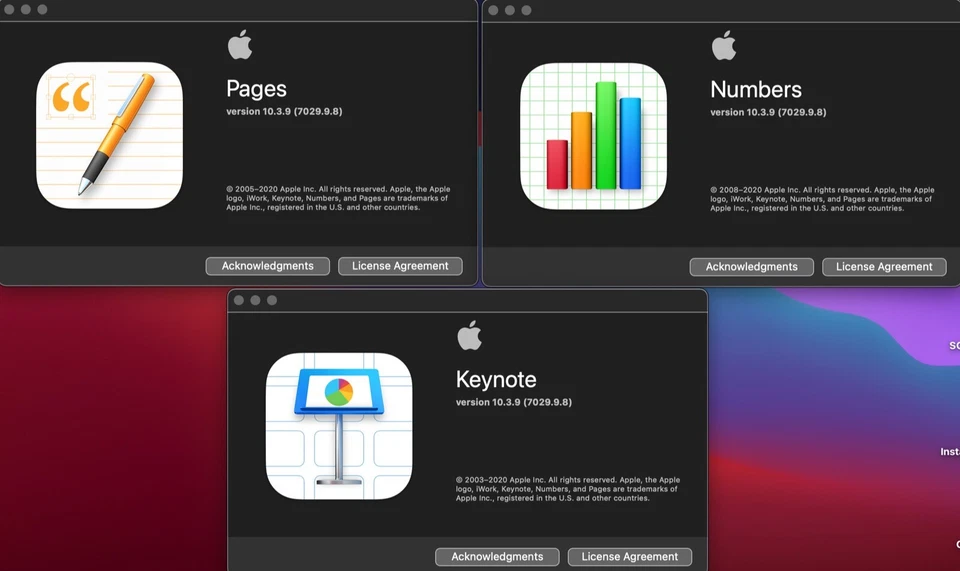 iWork 2020 Pages Numbers And Keynote USB Installer For Mac OS X - Image 3 of 4