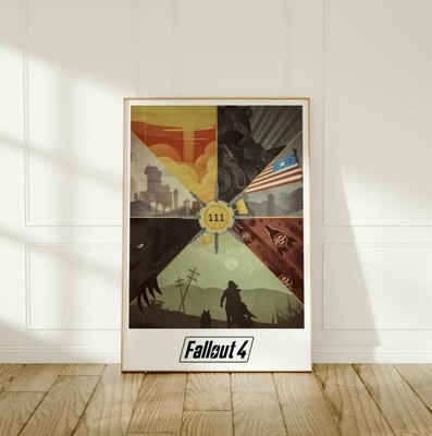 Fallout 4 Poster, Nuka Girl Artwork, Game Room Decor, Fine Art Print