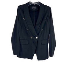 Size 14 Eloquii Black Double Breasted Blazer
