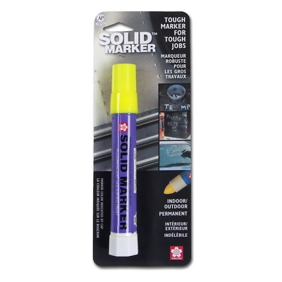 46591 Sakura Solidified Solid Paint Marker, Fl Yellow, Bullet Tip, Pack of 1