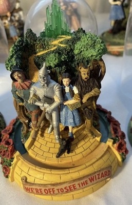 Franklin Mint Wizard Of Oz Musical Dome COMPLETE SET Of 11 Glass