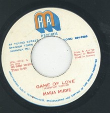 " GAME OF LOVE." maria mudie. H.A.M. MUDIES RECORDS 7in 1978.