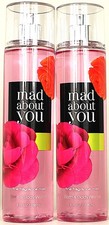 QTY 2 - Bath  Body Works MAD ABOUT YOU Fine Fragrance Body Mist Spray 8Oz