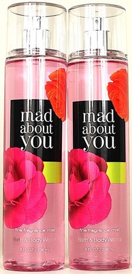 QTY 2 - Bath & Body Works MAD ABOUT YOU Fine Fragrance Body Mist Spray 8Oz
