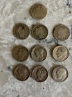 10 Coin Silver Dime Lot 1858 Seated Liberty Dime 1914 D Barber Dime Mercury Dime