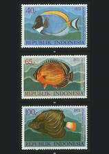 Indonesien 1973 Meeresfische, Mi. 747-749, postfrisch/MNH