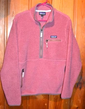Patagonia Retro Pile 1/2 Zip Jacket Womens M Medium Deep Sherpa Sweater Pullover