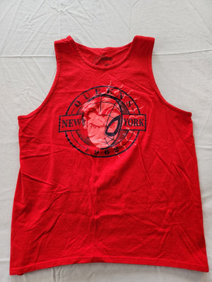 Men's LARGE Spiderman Queens Of New York Tank Top Marvel Peter Parker Loot Crate
