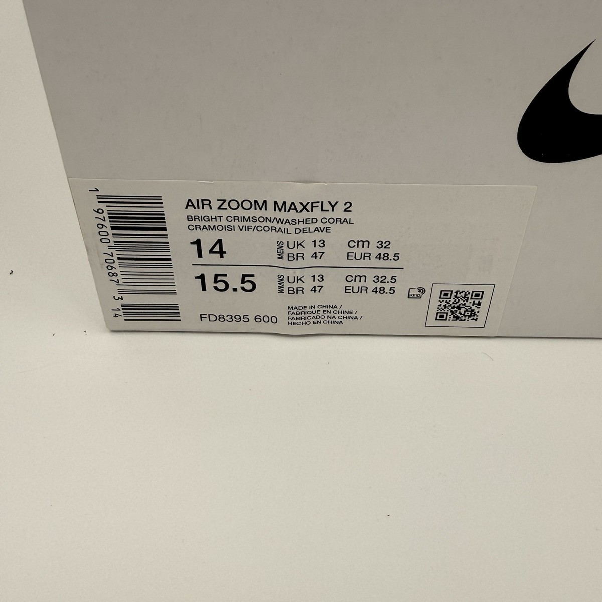 Nike Air Zoom Max Fly 2 Track & Field Spike Bright Crimson FD8395