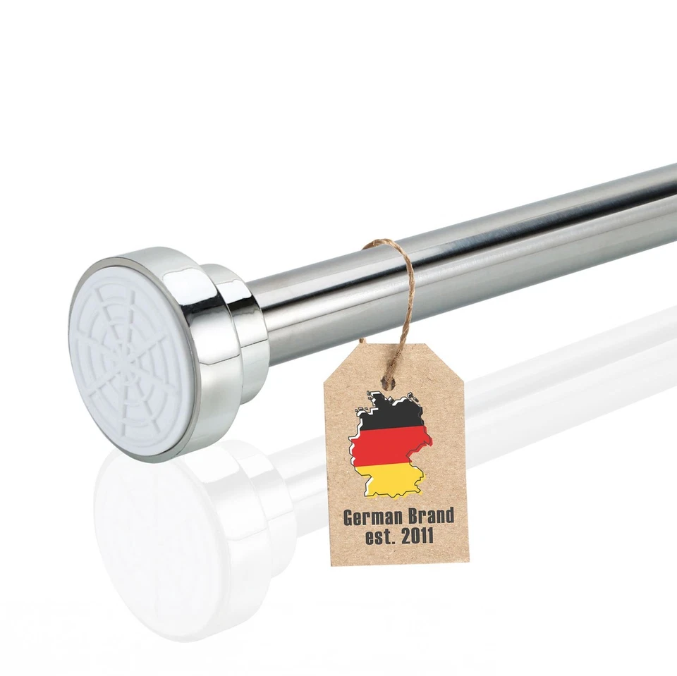 Tige de Rideau de Douche Télescopique Fixation Extensible Acier Inoxydable - Photo 1/1