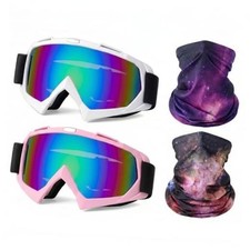 Pcs Dirt Bike Atv Goggle with Breathable Face Mask Motorcycle Motocross 4 Star