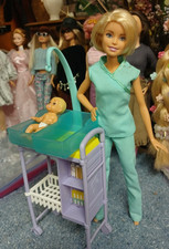 Mattel Barbie Careers Baby Doctor Play Set - Not complete.