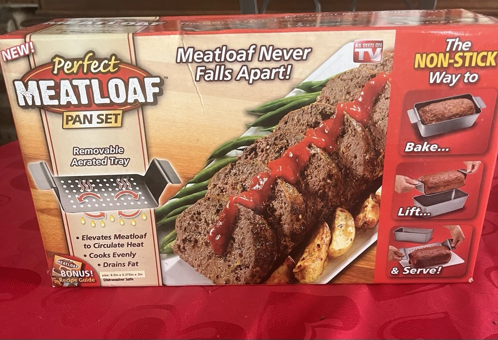 Perfect Meatloaf Pan Set As Seen On TV New