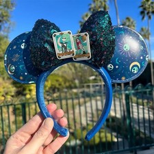 Disney Parks Nightmare Before Christmas Jack Sally Tarot Cards Ears Headband