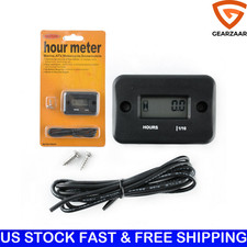 Small Waterproof Digital Hour Meter For Lawn Mower Generator Motorcycle Bike