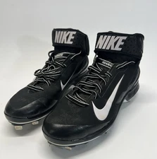 Nike Huarache Keystone Mid Metal Baseball Cleats Black  Size 12 (599235-001)