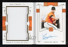 2021 Panini National Treasures 49/99 Keegan Akin #RSJ-KA Auto s3g
