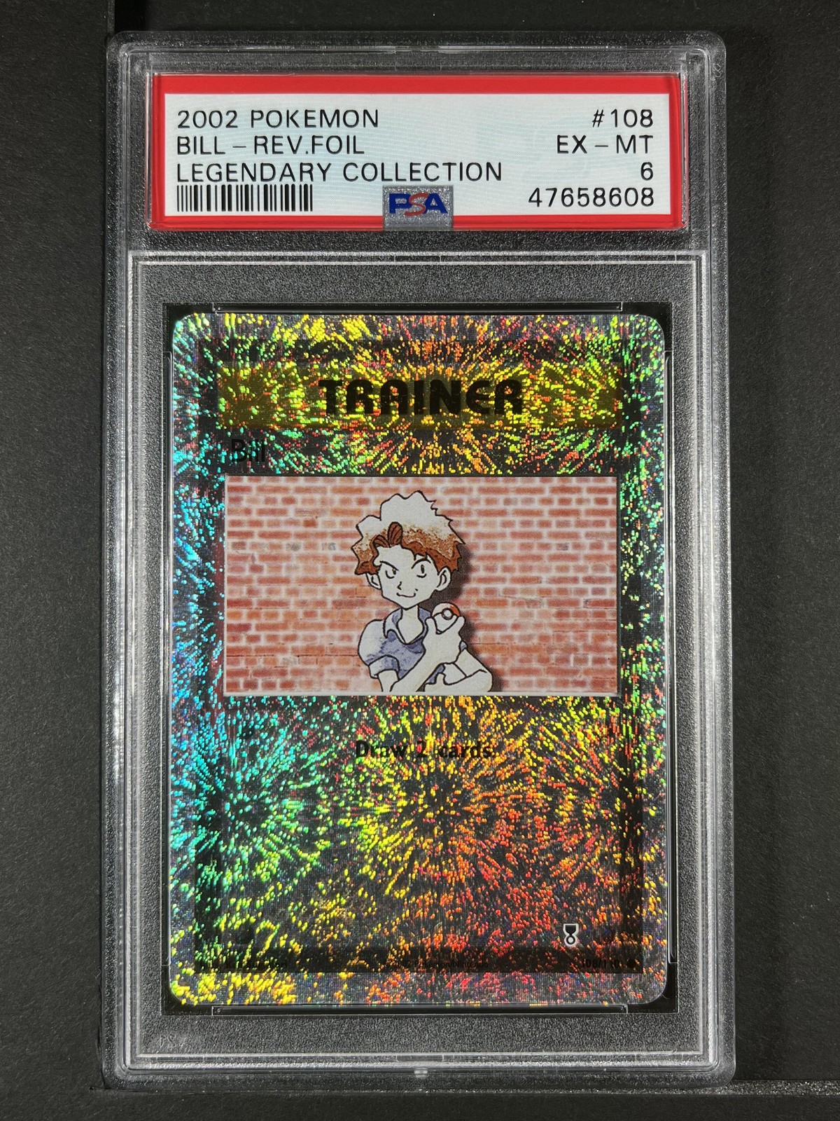 Bill Reverse Foil #108 2002 Pokemon Legendary Collection PSA 6 250001