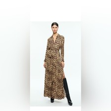 Alice + Olivia Chassidy Leopard Print Shirt Dress