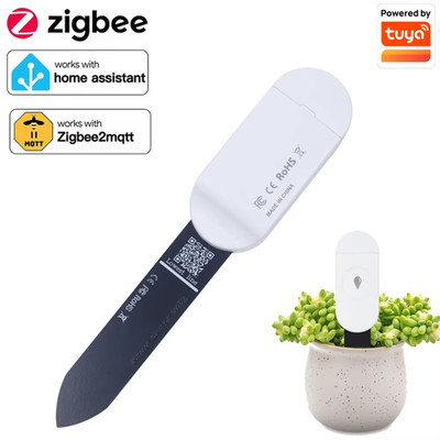Tuya Zigbee Temperature Humidity Moisture Detector Smart Soil Tester Moisture Se