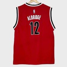 adidas LaMarcus Aldridge Portland Trail Blazers Red Basketball Jersey Youth XL