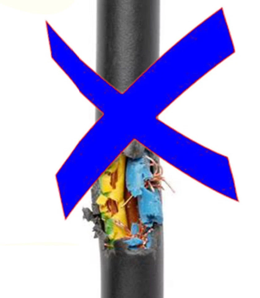 220V 230V Fensterdurchführung Türdurchführung Flachkabel 40cm Kabeldurchführung - Bild 4 von 4