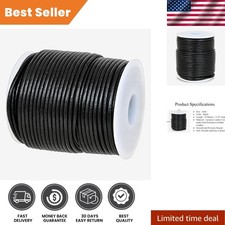 Real/Genuine Round Leather String Cord for Necklace, Bracelets, Jewellery, Br...