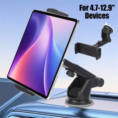 Car Tablet Mount Holder Windshield Dashboard For 4.7-12.9'' Phone Tablet IPad GPS