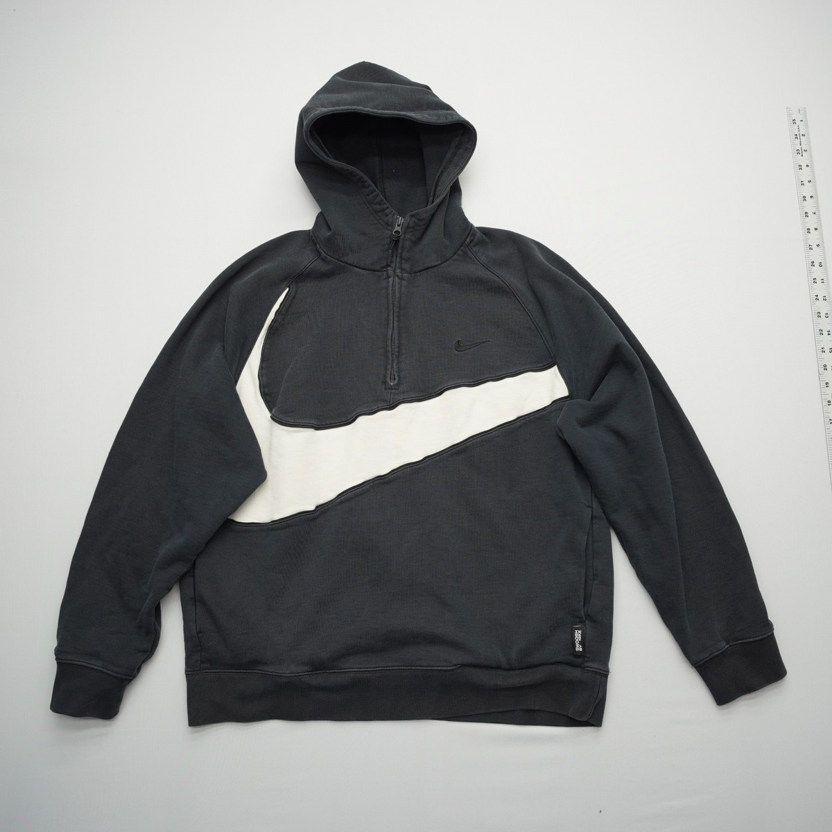 Nike Mens 1/2 Zip Hoodie Size Large Swoosh Fleece Pullover