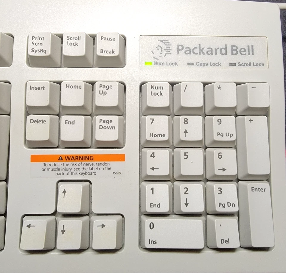 Vintage Packard Bell 5140M Computer Keyboard Tested Working - Image 3 of 4