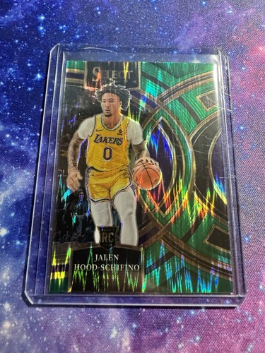 2023-24 Panini Select - Premier Level Green Shock Prizm Jalen Hood-Schifino RC - Picture 1 of 2
