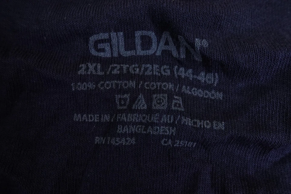 Paquete de 2 calzoncillos boxer Gildan para hombre talla 2XL negros azul marino de algodón nuevos Foto 3 de 4