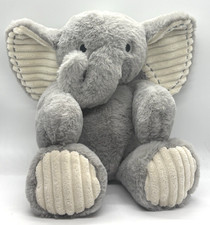 Lambs  Ivy Elephant Plush Gray Stuffed Animal 13  Corduroy Ears Feet JETT 2023