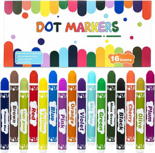 Bingo Markers 16 Color Bingo Daubers Washable Bingo Markers Drawing Coloring Art