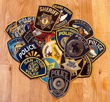 Polizeiabzeichen - Polizei Patches USA - &Uuml;berraschungspaket 10er