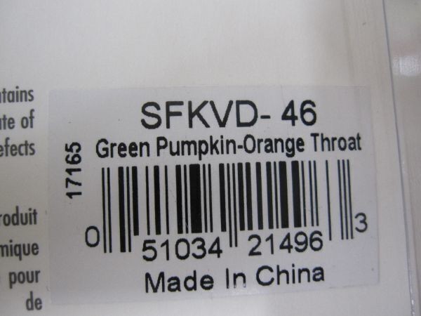 Strike King KVD Sexy Frog #46 Green Pumpkin/Orange Throat New Lures - Image 3