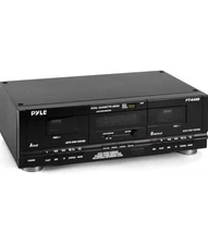 Pyle PT649D Dual Stereo Cassette Deck Player System Audio Recording  PARTS ONLY