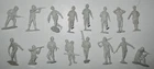 Marx 1960s-1970s Light Grey German Soldiers Complete Mold Set Lot One