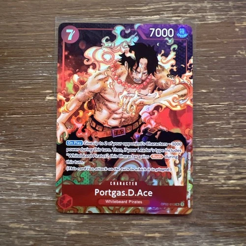 Portgas.D.Ace (Parallel) OP02-013 FOIL SR Paramount War One Piece