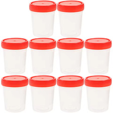 10PCS Urine Sample Cup Leak Proof Specimen Container Lab Test Bottle