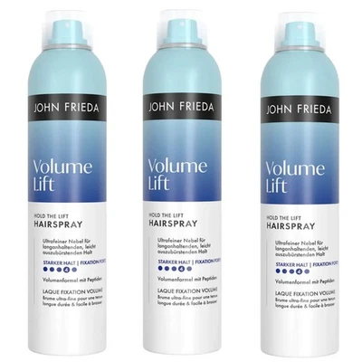 3x John Frieda Volume Lift Spray Légèrement Fine Tenue Longue 250 ml - Photo 1/3