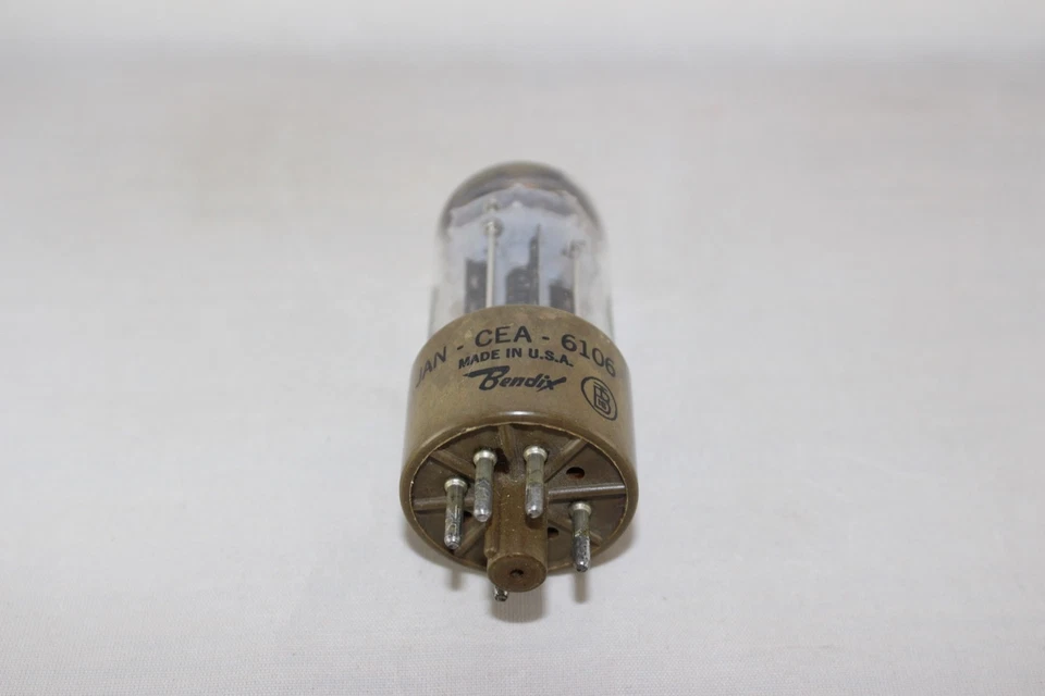 MINT NIB 1959 Vintage Bendix JAN-CEA-6106 SUPER Black 5Y3GT TESTS 100% NEW NOS++ - Image 4 of 4