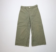 Anthropologie Pilcro Letterpress Womens 29 Faded Flared Wide Leg Capris Pants