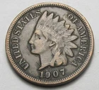 1907 INDIAN HEAD CENT, FULL LIBERTY, VERY NICE COIN!!!!(A6)